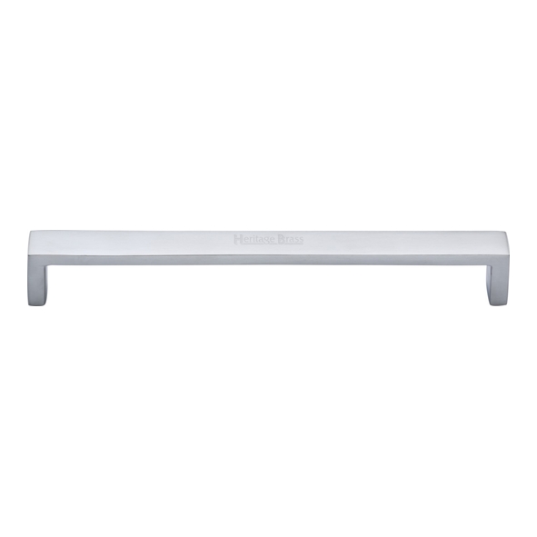 C4520 192-SC • 192 x 200 x 28mm • Satin Chrome • Heritage Brass Wide Metro Cabinet Pull Handle